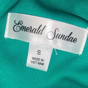 Emerald Sundae Dresses - Blue Pleated Bodycon Dress Emerald Sundae Dresses - Blue Pleated Bodycon Dress